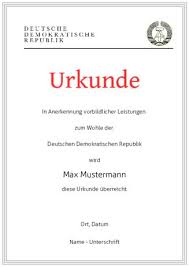 Lustige urkunden zum ausdrucken kostenlos. Ddr Urkunden Selbst Gestalten Und Ausdrucken Urkunden Online De