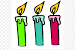 Clipart Birthday Cake Candles