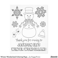 Winter Wonderland Coloring Page Coloring Sheet Zazzle Com Coloring Pages Winter Wonderland Coloring Sheets
