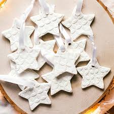 Homemade scented baking soda ornaments