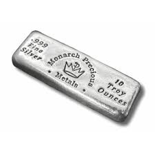 10 Oz Monarch Hand Poured Loaf Silver Bar New Silver Bars Silver Silver Bullion