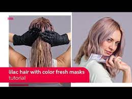 I use the black cherry shade. Lilac Frost Hair Tutorial With Color Fresh Masks Wella Professionals Youtube