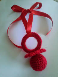Chupete A Crochet Mal De Ojo Bebe Materiales Necesarios Lana Roja Aguja Crochet Nº3 Aguja De Coser La Agujas Crochet Patron De Ganchillo Gratis Agujas De Coser