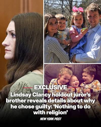 BREAKING: The holdout juror who sparked a mistrial in the Lindsay Clancy murder case did not allow his Catholic faith to override his judgment that the former nurse was guilty of murder,