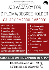 Check spelling or type a new query. Maukerja On Twitter Job Vacancies For Diploma Degree Holder Intake From All State In Malaysia Please Click This Link Https T Co Khcyeeetnb And Log In With Your Fb Account To Apply For The Job