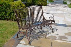 These beautiful benches and outdoor sofas from sears provide enough comfortable seating for between two and five people and are available in. French Ironwork Bench Seat