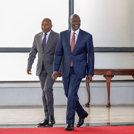 President William Ruto and his deputy, Kithure Kindiki, at State House for the 11th National and County Governments Co-ordinating Summit meeting. Photo: Kithure Kindiki (Facebook) #tukonews #kenya #mondayvibes