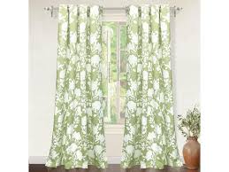 White floral sheer curtains window drapes for bedroom living room rod pocket rose knitted lace retro style vintage to light filtering airy set of 2 panels 84 inch long. Set 2 Green White Floral Vines Leaves Curtains Panels Drapes 84 Inch L Darkening Newegg Com