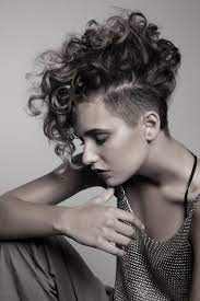 25 Exquisite Curly Mohawk Hairstyles For Girls And Women Punk Hair Short Hair Styles Curly Hair Styles