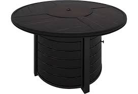 They also have lots of additional benefits too such as the fact that they don't produce any. Signature Design By Ashley Castle Island P414 776 Round Fire Pit Table Furniture And Appliancemart Outdoor Fire Pits