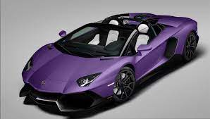 Lamborghini 50 Anniversario Edition Aventador Roadster Wrapped In Satin Purple Lamborghini Luxury Cars Lamborghini Aventador