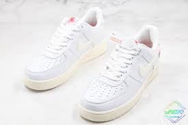 It's decorated with a little heart underneath the swoosh that contains, wait for it, another swoosh. 2021 Air Force 1 Low Valentine S Day Dd7117 100