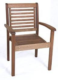 Amazonia Stackable Eucalyptus Chair Muebles De Exterior Sillas Muebles