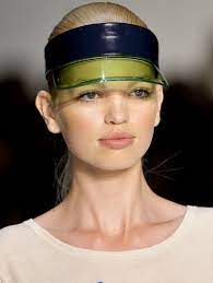 Accountant Visor High Fashion May Have To Get Myself One Of These Visor Hairstyles Visors Fashion Bikini Editorial
