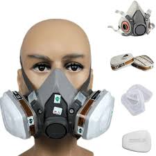 Cacat 7 In 1 Half Face Mask For 3m 6200 Gas Spray Painting Protection Respirator Black Amazon In Garden Outdoors