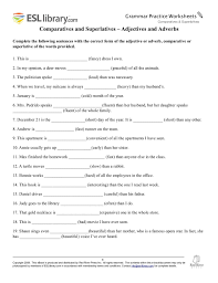 Comparatives Superlatives Worksheet With Answers In 2020 Practices Worksheets Superlative Adjectives Typing Lessons