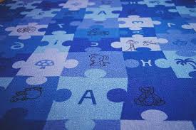 Das gute stück begeistert durch ein orientalisches muster und ist in unterschiedlichen, ansprechenden farben gestaltet. Blau Puzzle Teppich Briefe Zahlen Kinder Pikist