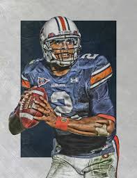 Hunting dog wallpaper for computer. Cam Newton Auburn Tigers Art Poster By Joe Hamilton