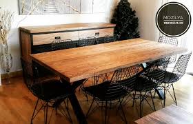 Mozilya Asya Kutuk Agac Masa Mozilya Asya Natural Wooden Dining Table Mobilya Tasarim Masa