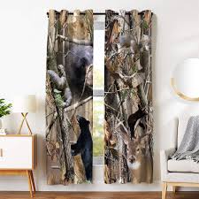 Set Of 2 Mossy Oak Break Up Infinity 40x63 Camo Window Curtain Panels Deer Bear Home Garden Curtains Drapes Valances Ayianapatriathlon Com