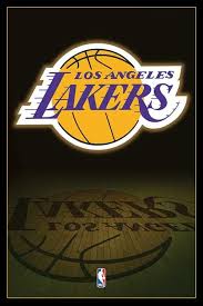 The club was founded in 1946 under the name of detroit gems (gemstone). Nba Los Angeles Lakers Logo Poster Plakat 3 1 Gratis Bei Europosters