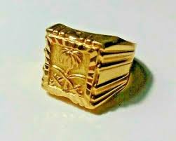 21k solid gold emblem of saudi arabia