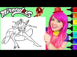 Rena rouge the fox superhero from miraculous ladybug and cat noir. Video Miraculous Ladybug Coloring