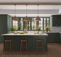 RTA Slim Green Shaker Kitchen Cabinets | Buy Wholesale Cabinets