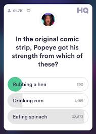 It was first released in 2017 and allows players to participate in daily live trivia games through which they can win or split. Hq Trivia Uk On Twitter Congratulations To The 390 Hqties Who Rubbed The Right Hen Tonight And Survived Our Most Savage Question Ever