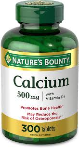 Last updated on oct 24, 2020. Amazon Com Calcium Vitamin D By Nature S Bounty Immnue Support Bone Health 500mg Calcium 400iu D3 300 Tablets Health Personal Care