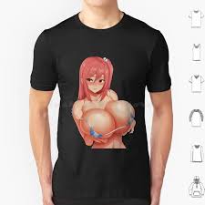 Sexy Anime Girl , Hentai Anime Girl , Big Boobs Anime , Lewd Anime Girl T  Shirt 6xl Cotton Cool Tee Big Boobs Big Boobies Big 