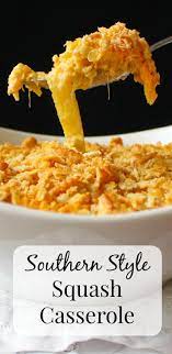 Southern Style Squash Casserole Recipe Recipe Squash Casserole Recipes Food Cooking