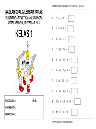Perbandingan uang dira, mira dan beny adalah 4 : Soal Olimpiade Matematika Kelas 1 Sd