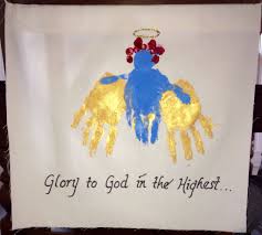 1,417 angel hair craft products are offered for sale by suppliers on alibaba.com, of which artificial you can also choose from wood, resin angel hair craft, as well as from love angel hair craft, and. Angel Handprint Banner Project Handprint Body And Wings With Fingerprints For Angel Hair Made During Sunday School Class Sunday School Class Banner Projects