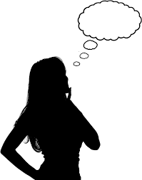 Find the perfect silhouette person standing thinking stock photo. Download Hd Thinking Woman Silhouette Woman Thinking Png Transparent Png Image Nicepng Com