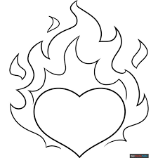 fire coloring page