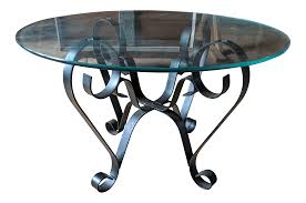 Coffee tables in wrought iron glass 1970s set of 2 for at pamono vintage and table with top giacometti style 1stdibs modern chippendale w kata wrought iron coffee table with glass top by george nelson for arbuck 1950s at pamono. Vintage Mediterranean Style Wrought Iron Round Coffee Table Chairish
