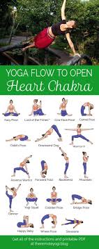 Yoga For The Heart Chakra Free Printable Pdf Yoga Flow Easy Yoga Easy Yoga Poses