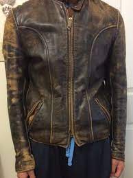 Men S Vintage Brooks Leather Cafe Racer Motorcycle Biker Jacket 38 Patina Wear In Clothing Shoes Accessories Cafe Racer Jacket Biker Jacket Vintage Men