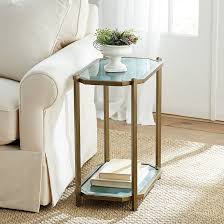 Kendall Rectangle Glass Side Table In 2020 Rectangle Side Table Glass Side Tables Trending Side Table