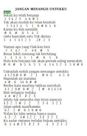 Ilmu Pengetahuan 3 Lirik Lagu Jangan Menangis Untukku Luvia band (accoustic version) title.