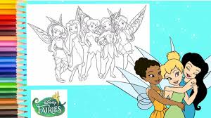 Fairy coloring pages are a great way to enter into the mystical realm. Coloring Disney Fairies Rosetta Iridessa Tinker Belle Fawn Silvermist Disney Coloring Pages Youtube