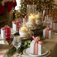 Gather a few basics, like faux fir or grapevine wreaths, pine cones, dollar store ornaments and ribbon, and fire up your glue guns. 360 Christmas Dinner Party Ideas Christmas Table Christmas Table Settings Christmas Dinner