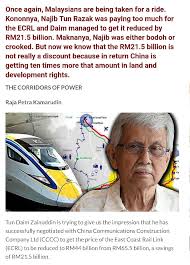 the ECRL project is primarily funded by China (through a loan from China  Exim Bank) and the Federal government has committed to repaying the loan  the Malaysian government will be responsible for