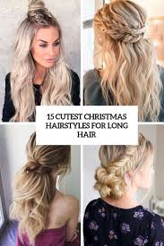 I couldn't create an easy hair tutorial without including a chic bun, this one has a beautiful braided detail. 15 Cutest Christmas Hairstyles For Long Hair Styleoholic