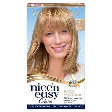 Best black hair dye that washes out: Clairol Nice N Easy Light Ash Blonde 9a Hair Dye Tesco Groceries