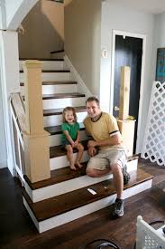 Watch how to install treads, risers, and stair nosing on it. Beautiful Budget Stair Remodel From Carpet To Wood Treads
