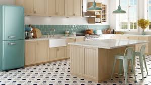 vintage kitchen with cold colors by