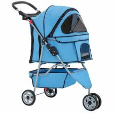 New Blue Pet Stroller Cat Dog Cage 3 Wheels Stroller Wonderful Stroller Stroller Babystroller Affiliate In 2020 Dog Stroller Pet Stroller Cat Stroller