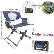 Portable Oxford Cloth Fishing Chair High Intensity Aluminum Alloy Magician Folding Camping Director Chair Wi Fishing Chair Folding Camping Chairs Camping Chair